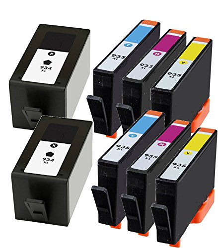 Compatible HP NO. 934XL/935XL High Yield Inkjet Combo Pack (2-BK/C/M/Y) (C2P22B2CMY)