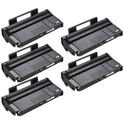Compatible Ricoh Aficio SP-100/112 Black Toner Cartridge (5/PK-1200 Page Yield) (TYPE SP100A) (4071655PK)