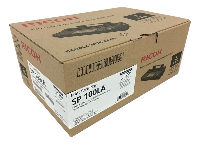 Ricoh Aficio SP-100/112 Black Toner Cartridge (1200 Page Yield) (TYPE SP100A) (407165)