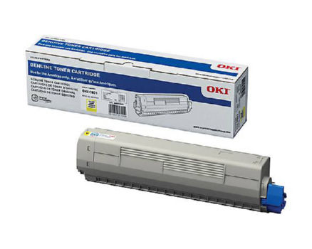 Okidata C811/C831/C841 Yellow Toner Cartridge (10000 Page Yield) (44844509)