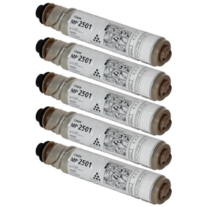 Compatible Ricoh Aficio MP-2001/2501 Black Toner Cartridge (5/PK-9000 Page Yield) (TYPE MP2501) (8417685PK)