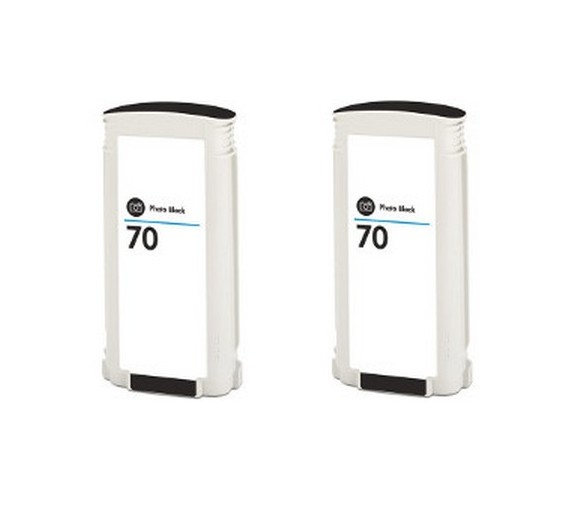Compatible HP NO. 70 Photo Black Inkjet (2/PK-130 ML) (CB340A)