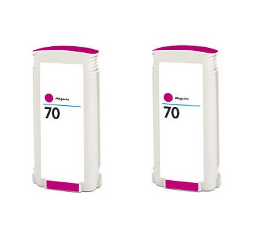 Compatible HP NO. 70 Magenta Inkjet (2/PK-130 ML) (CB344A)