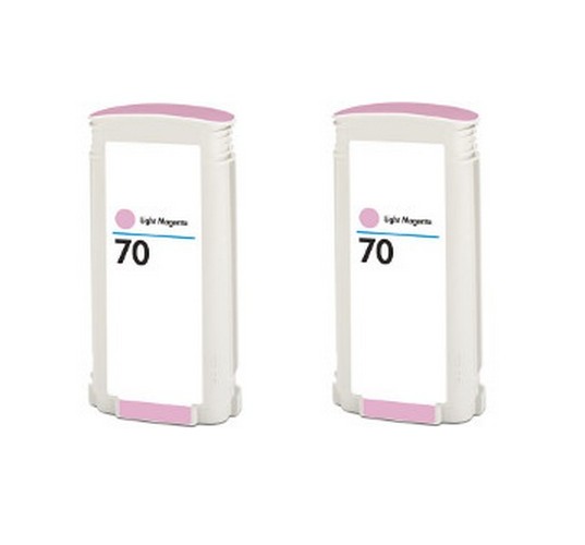 Compatible HP NO. 70 Light Magenta Inkjet (2/PK-130 ML) (CB346A)