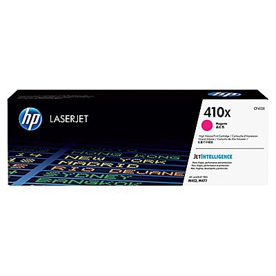 HP Color LaserJet Pro M377/452/477 Magenta High Yield Toner Cartridge (5000 Page Yield) (NO. 410X) (CF413X)