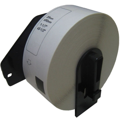 Compatible Brother White Die-Cut Standard Return Address Label Tape (1.1 in X 3.5in) (400 Labels) (DK-1201)