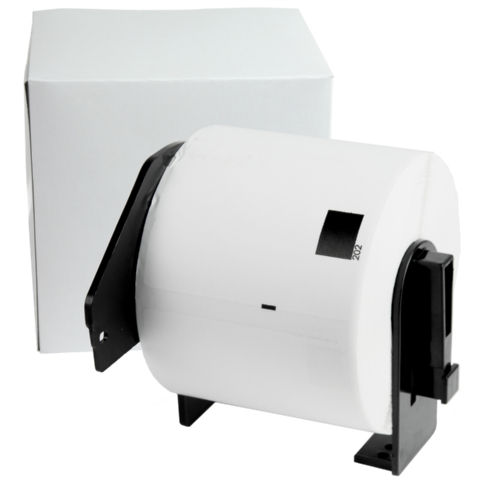Compatible Brother White Shipping Paper Label Tape (2.4 in X 3.9in) (300 Labels) (DK-1202)