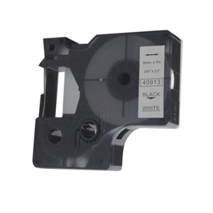 Compatible Dymo D1 Black on White Label Tape (3/8in x 23 Ft.) (41913)