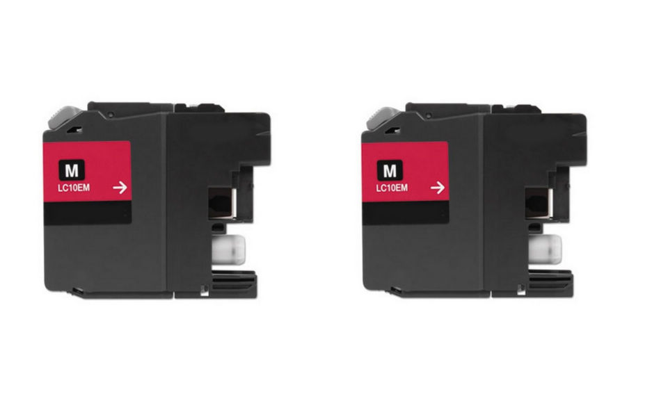 Compatible Brother MFC-J6925DW Magenta Inkjet (2/PK-1200 Page Yield) (LC-10EM2PKS)