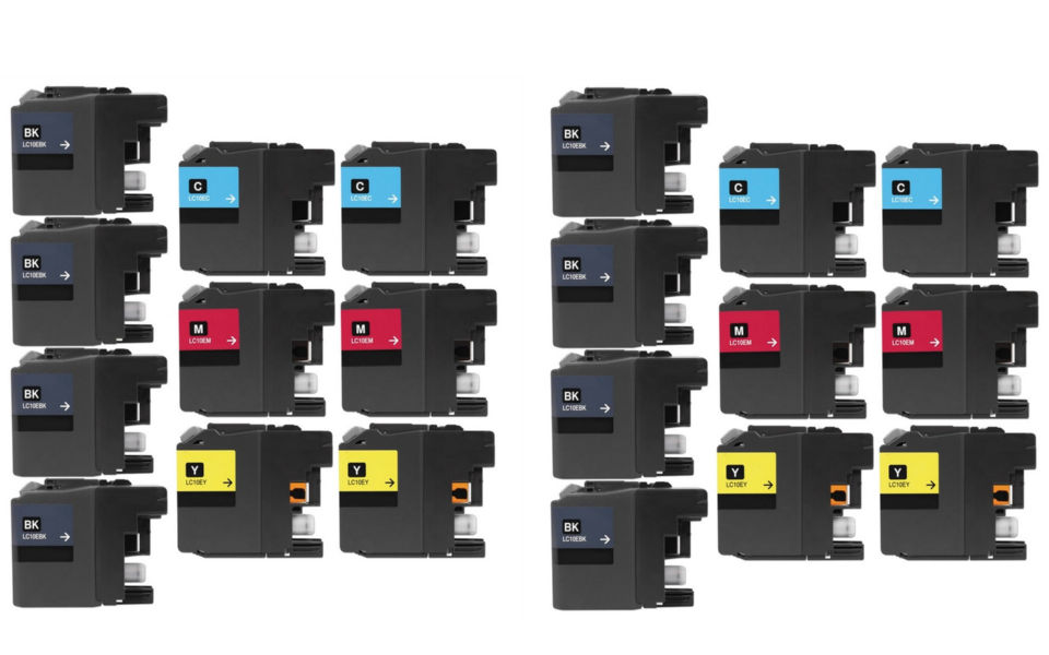 Compatible Brother MFC-J6925DW Inkjet Combo Pack (8-BK/4-C/M/Y) (LC-10E8BK4CMY)