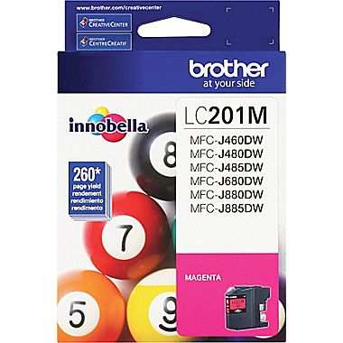 Brother LC-201M Magenta Inkjet (260 Page Yield)