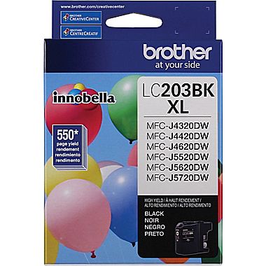 Brother LC-203BK Black High Yield Inkjet (550 Page Yield)