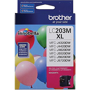 Brother LC-203M Magenta High Yield Inkjet (550 Page Yield)