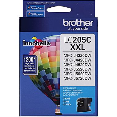 Brother LC-205C Extra High Yield Cyan Inkjet (1200 Page Yield)