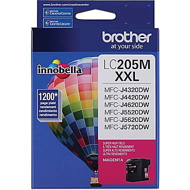 Brother LC-205M Extra High Yield Magenta Inkjet (1200 Page Yield)