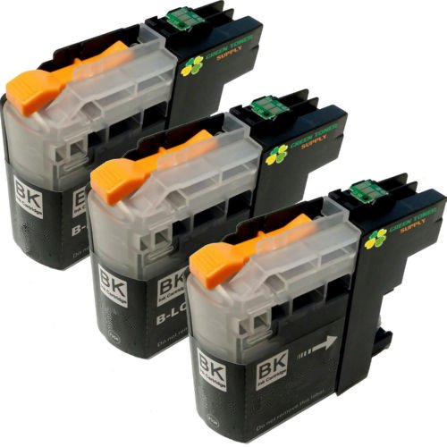 Compatible Brother MFC-J5320/5720 Black Extra High Yield Inkjet (3/PK-2400 Page Yield) (LC-2093PKS)