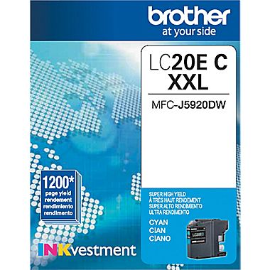 Brother MFC-J5920/785/985 Cyan Inkjet (1200 Page Yield) (LC-20EC)