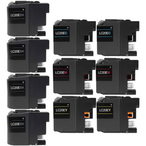 Compatible Brother MFC-J5920/785/985 Inkjet Combo Pack (4-BK/2-C/M/Y) (LC-20E4BK2CMY)