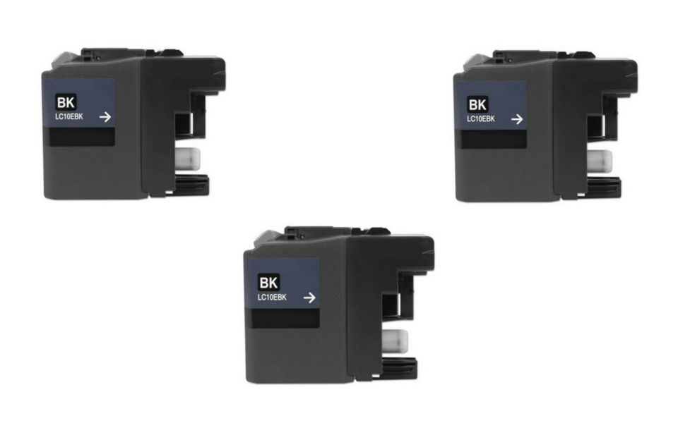 Compatible Brother MFC-J6925DW Black Inkjet (3/PK-2400 Page Yield) (LC-10EBK3PKS)