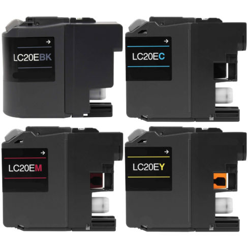 Compatible Brother MFC-J5920/785/985 Inkjet Combo Pack (BK/C/M/Y) (LC-20EVALBP)