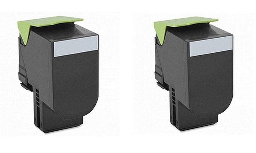 Compatible Lexmark CS-310/410/510 Black High Yield Toner Cartridge (2/PK-4000 Page Yield) (NO. 701H) (70C1HK02P)