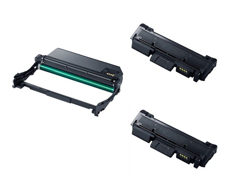 Compatible Samsung Xpress M3015/3065 Drum/Toner Value Combo Pack (1ea-Drum -9000 Page Yield/2ea-Toners-4000 Page Yield) (MLT-D118L/MLT-R116VB)