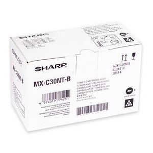 Sharp MX-C250/C300/C301W Black Toner Cartridge (6000 Page Yield) (MX-C30NTB)