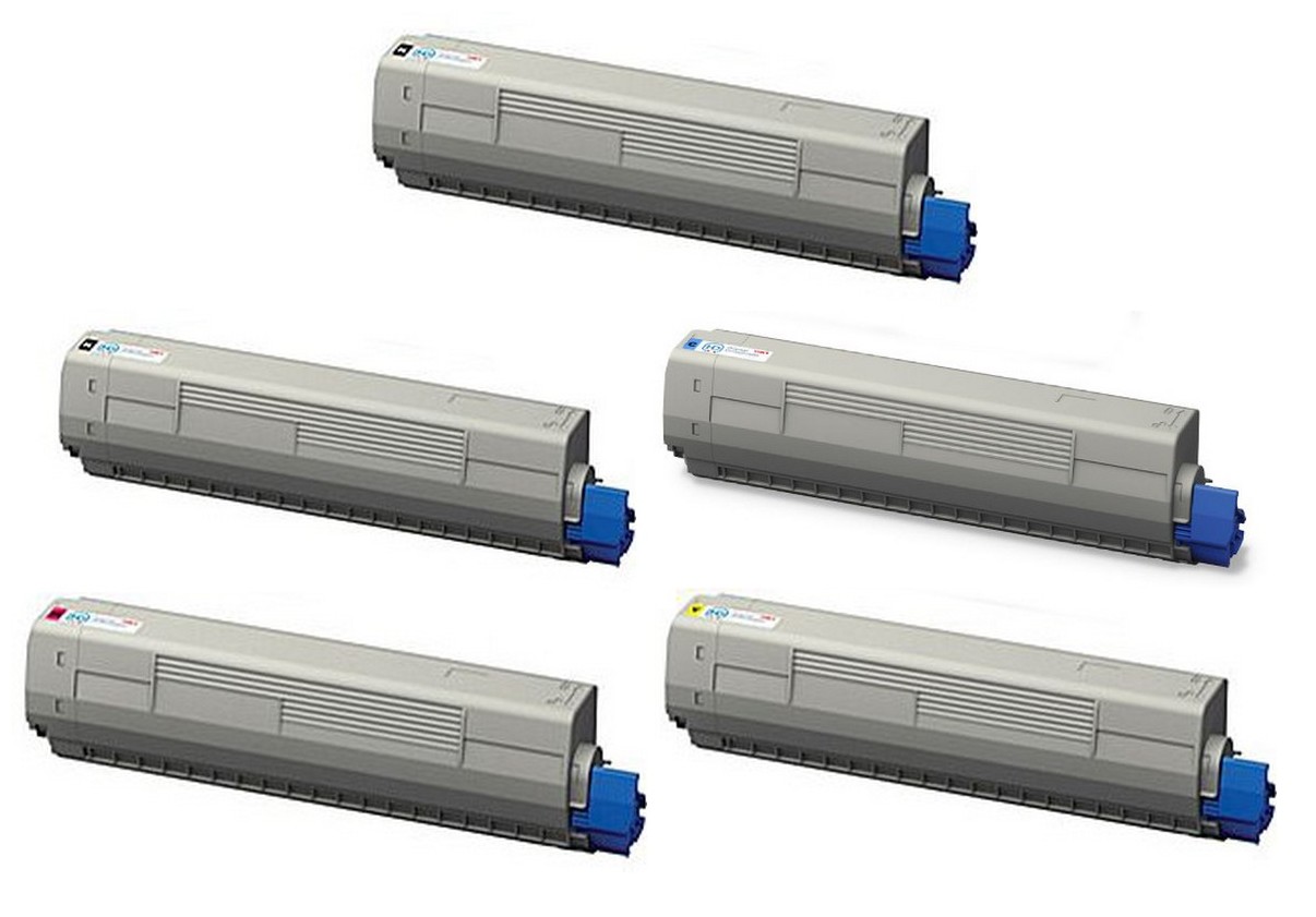 Compatible Okidata C811/C831/C841 Toner Cartridge Combo Pack (2-BK/1-C/M/Y) (4484452B1CMY)
