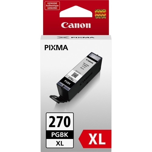 Canon PGI-270XLBK Black Pigment High Yield Inkjet (500 Page Yield) (0319C001)