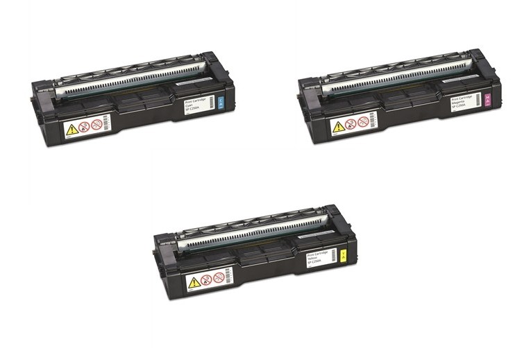 Compatible Savin SP-C252/262 Toner Cartridge Combo Pack (C/M/Y) (TYPE C252HA) (S445CMY)