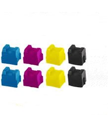 Compatible Tektronix-Xerox Phaser 340/350/360 Color Solid Ink Sticks Combo Pack (3-BK/2-C/M/Y) (016-17MP3)