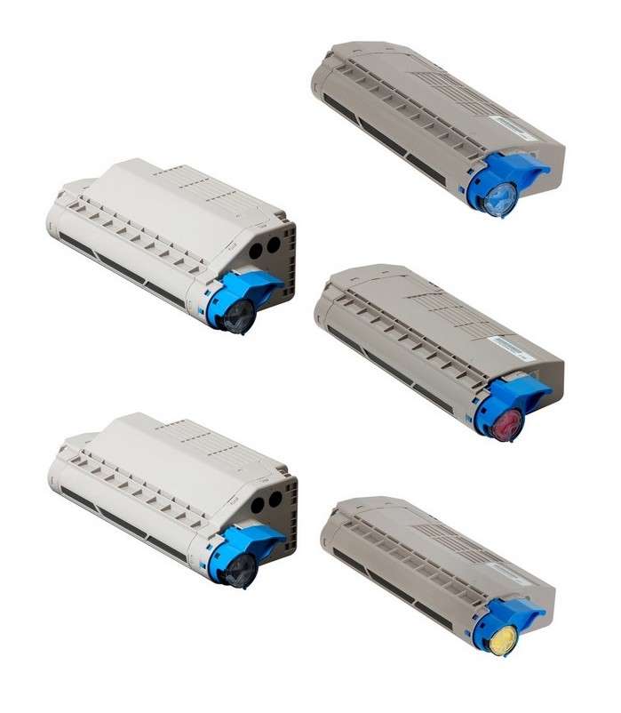 Compatible Toshiba e-STUDIO 287/347/407/477CS Toner Cartridge Combo Pack (2-BK/1-C/M/Y) (T-FC34U2B1CMY)