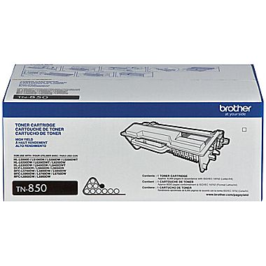 Brother TN-850 Black Toner Cartridge (8000 Page Yield)