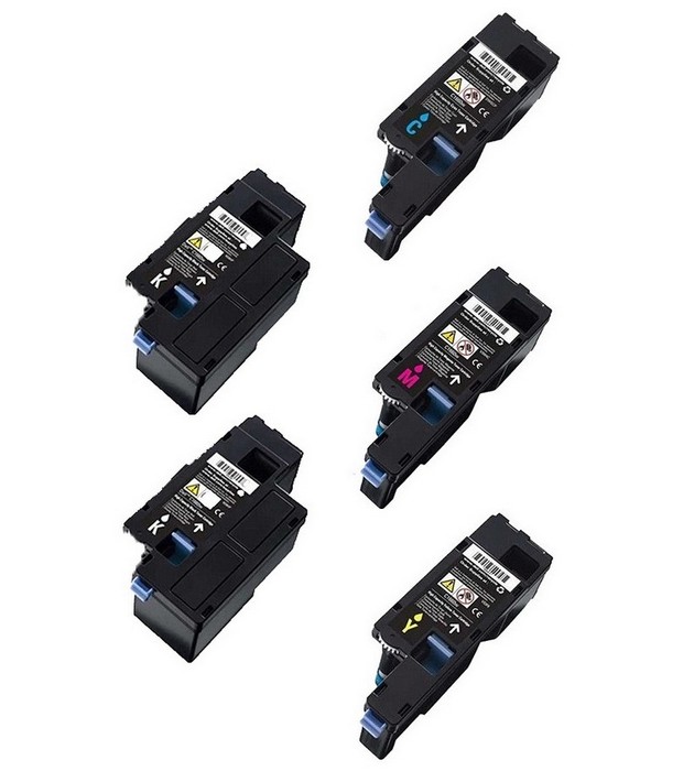 Compatible Xerox Phaser 6020/6022/WC-6025/6027 Toner Cartridge Combo Pack (2-BK/1-C/M/Y) (106R02752B1CMY)