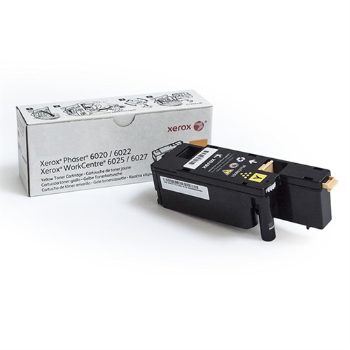 Xerox Phaser 6020/6022/WC-6025/6027 Yellow Toner Cartridge (1000 Page Yield) (106R02758)