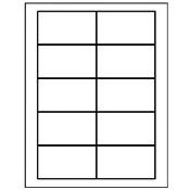 Compatible Ivory Business Card Stock (2 x 3 1/2in) (250/Box) (5376)