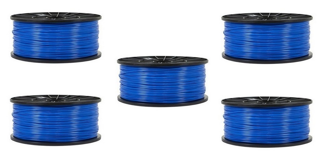 Premiere 3D Printer Universal ABS Blue Filament (5/PK-1.75MM/1KG) (PFABSBL5PK)