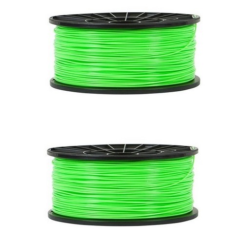 Premiere 3D Printer Universal ABS Green Filament (2/PK-1.75MM/1KG) (PFABSGR2PK)