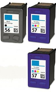 Compatible HP NO. 56/57 Inkjet Combo Pack (1ea-Black/2ea-Color) (C8800BN)