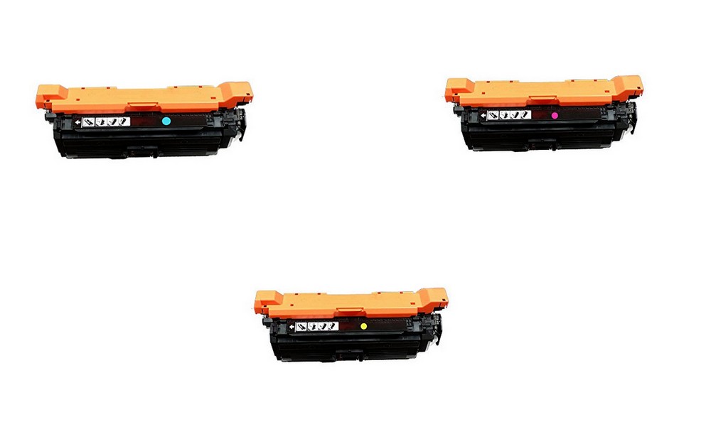 Compatible HP LaserJet Enterprise 600 Color M675/M680N Toner Cartridge Combo Pack (C/M/Y) (NO. 653A) (CF32ACMY)