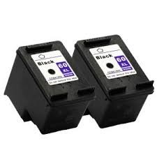 Compatible HP NO. 60XL Black Inkjet (2/PK-600 Page Yield) (D8J43AN)