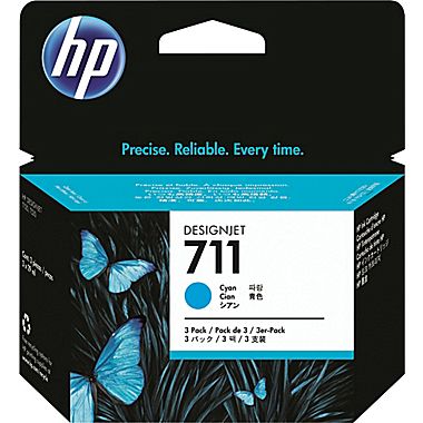 HP DesignJet T120/T520 Cyan Inkjet (29 ML) (NO. 711) (CZ130A)
