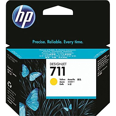 HP DesignJet T120/T520 Yellow Inkjet (29 ML) (NO. 711) (CZ132A)