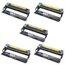 Compatible Brother DR-2212B1CMY Drum Unit Combo Pack (2-BK/1-C/M/Y-15000 Page Yield)