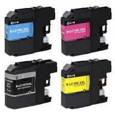Compatible Brother LC-107MP Inkjet Combo Pack (BK/C/M/Y)