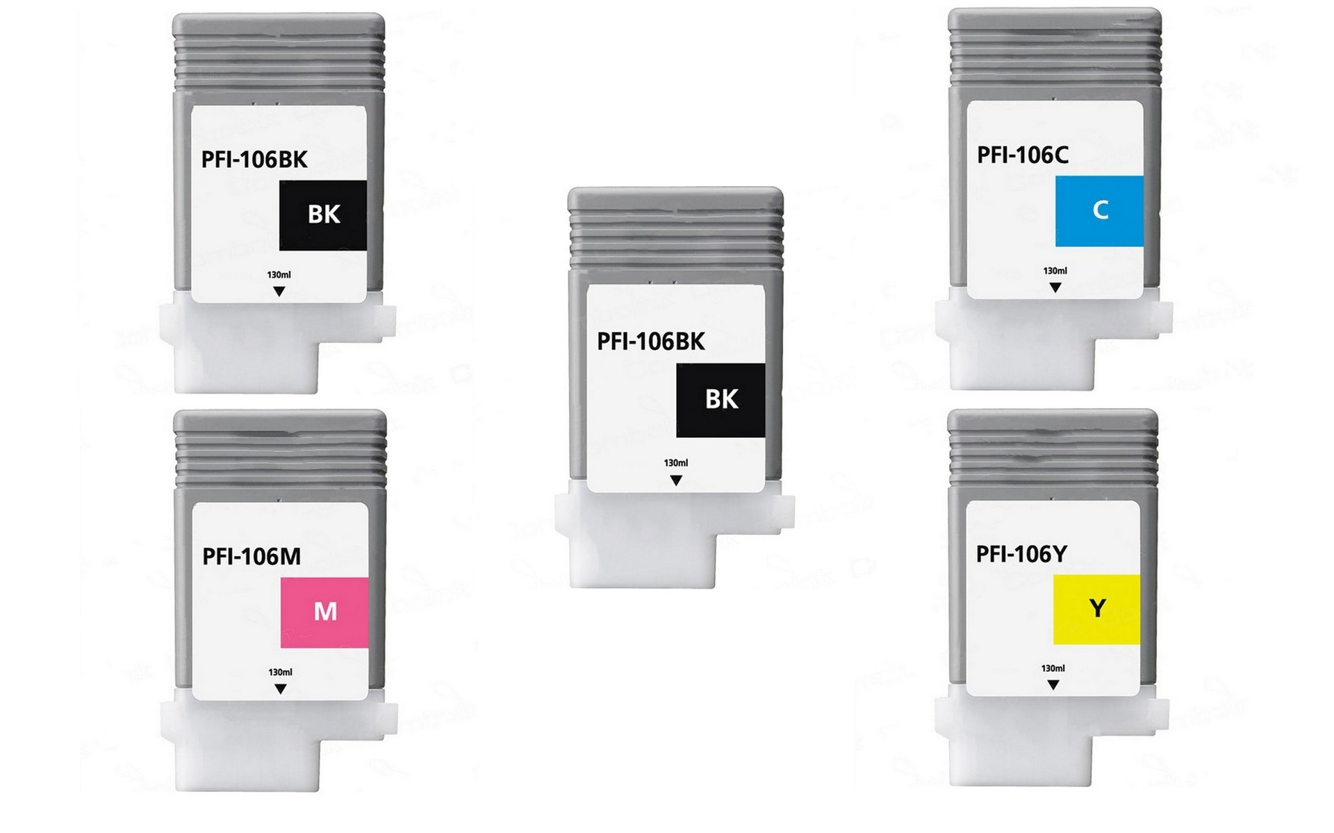 Compatible Canon imagePROGRAF iPF6300/6300S/6350/6400/6400S/6400SE/6450 Inkjet Combo Pack (2-BK/1-C/M/Y) (PFI-1062B1CMY)