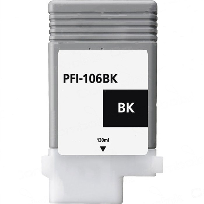Compatible Canon imagePROGRAF iPF6300/6300S/6350/6400/6400S/6400SE/6450 Black Inkjet (130 ML) (PFI-106BK) (6621B001)