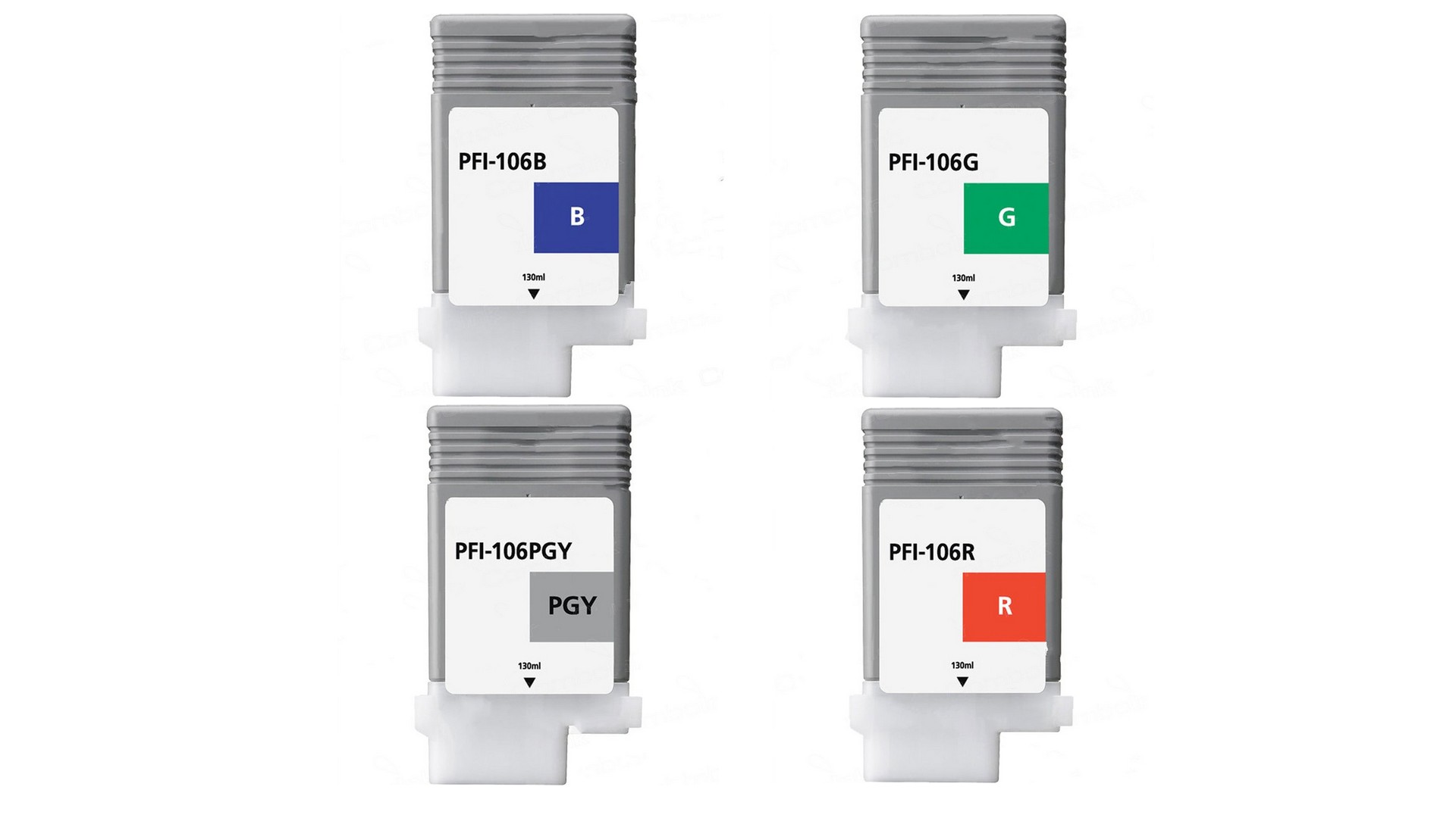 Compatible Canon imagePROGRAF iPF6300/6350/6400/6450 Inkjet Combo Pack (B/G/R/PG) (PFI-106BRMP)