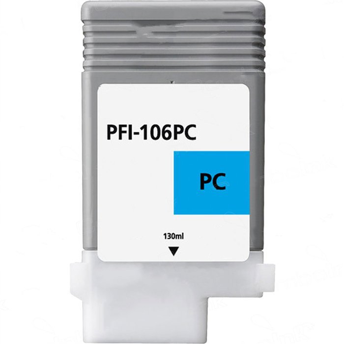 Compatible Canon imagePROGRAF iPF6300/6300S/6350/6400/6400S/6450 Photo Cyan Inkjet (130 ML) (PFI-106PC) (6625B001)