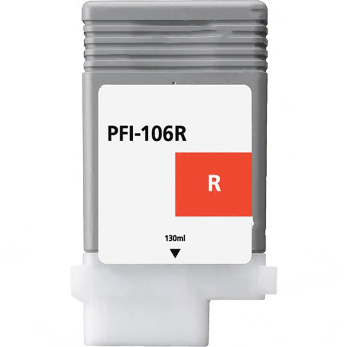 Compatible Canon imagePROGRAF iPF6300/6350/6400/6400SE/6450 Red Inkjet (130 ML) (PFI-106R) (6627B001)